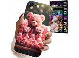 Custodia Per Iphone ( 6 Plus ) - Orsacchiotto Rosa Regalo Di Famiglia + Lamina