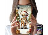 Custodia Per Iphone 7 / 8 / Se2 - Renna, Disegni Natalizi + Vetro
