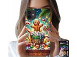 Custodia Per Iphone 12 - Disegni Natalizi Pan Di Zenzero + Vetro