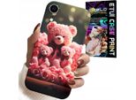 Custodia Per Iphone Xr - Orsacchiotto Rosa Regalo Di Famiglia + Lamina