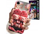 Custodia Per Iphone Xr - Rosa Orsetto Famiglia Cuore + Vetro