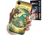 Custodia Per Iphone Xr - Segno Zodiacale, Astronomia Pesci + Lamina