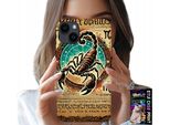 Custodia Per Iphone 15 - Segno Zodiacale Scorpione Astronomia + Foil