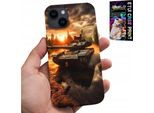 Custodia Per Iphone 15 Plus - Carro Armato, Guerra, Militare, Militari, Disegni