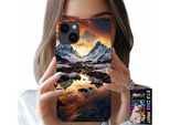 Custodia Per Iphone 15 - Ruscello, Montagne, Cime, Everest + Film