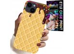 Custodia Per Iphone 13 - Con Motivo Di Wafer Ricoperto Di Cioccolato