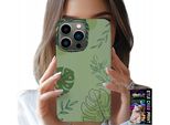 Custodia Per Iphone 14 Pro Max - Foglie Verdi Motivi Floreali Retro Custodia
