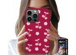 Custodia Per Iphone 16 Pro Max - Ciliegie, Ciliegie Su Sfondo Bordeaux + Foil