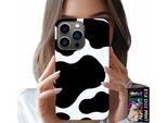 Custodia Per Iphone 14 Pro Max - Toppe Di Mucca Bianche E Nere, Design Alla Moda