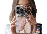 Custodia Per Iphone 16 Pro Max - Moda Marmo Elegante + Vetro