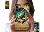 Custodia Per Iphone 13 Pro - Segno Zodiacale Scorpio Astronomia + Foil