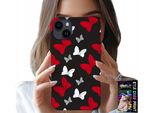 Custodia Per Iphone 14 Plus - Fiocchi Di Topo Rossi E Bianchi, Disegni