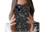 Custodia Per Iphone 15 - Cosmo Pianeti Stelle Luna + Vetro