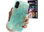 Custodia Per Iphone 16 - Motivi Marmorizzati + Vetro Temperato