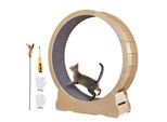 Ruota Per Gatti Sm® - Ruota Per Gatti In Legno Multistrato Di Betulla E Pioppo - Ruota Per Gatti Silenziosa Con Tappetino Interno Rimovibile - Adatta Per Gatti Di Peso Compreso Tra 8 E 14 Kg - 1320X340X1415Mm