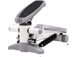 Fitness Stepper, Portata 150 Kg, Bande Di Resistenza Incluse, Grigio Chiaro