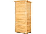 Geräteschuppen und Geräteschrank 800x500x1620mm - Gerätehaus und Gartenschrank - Ideal für Gartengeräte und Werkzeuge