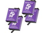 Batteria Per Fotocamera, Capacità 2250Mah, Tipo Batteria Agli Ioni Di Litio, Compatibile Con Osmo Action 5 Pro/4/3, Batteria 4PCS