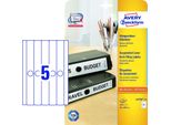 Avery Etichette Per Cartelle Sospese Zweckform, 34 X 297 Mm