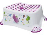 Sgabello Keeeper Per Bambini "Tomek Hippo"" Bianco Con Stampa"