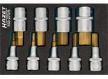 Hazet 163-270/9 Set Di Chiavi A Bussola Per Cacciavite ∙ Quadro Cavo Da 1/2 Pollice (12,5 Mm) ∙ Profilo Della Bussola Esagonale ∙ 5 - 19 ∙ Numero Di Utensili: 9