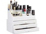Relaxdays 2 X Organizer Per Il Trucco Bianco