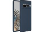 Google Pixel 7 Pro Sleeve - Silicone - Custodia Morbida Accezz/Copertura Posteriore - Blu Scuro