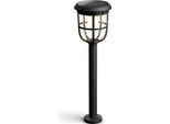 Lampada A Colonna Solare A Led Philips 8720169267213 Radii IP44 250 Lm 2700 K Nero Con Sensore Di Movimento