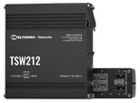 TELTONIKA Netzwerk-Switch TSW212, eh13, B:13,70cm H:4,80cm T:13,70cm, Netzwerk-Switches