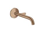 Hansgrohe Fertigmontageset Axor One Up-Waschtisch-Einhebelmischer, Ausl. 220Mm, Brushed Red Gold (48112310)