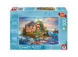 Leuchtturm Am Felsen, Puzzle 500 Teile
