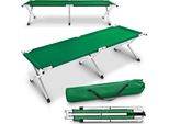 Tresko Xxl Letto Da Campeggio Letto Da Campeggio 190 X 64 X 44 Cm Tubo Di Metallo - Capacità Di Carico Fino A 150 Kg Verde