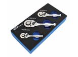 Satra Mini Cricchetti 3 Pz. 1/4"3/8""1/2""."