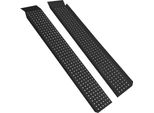 Va-Cerulean 2X Rampa Di Salita 400 Kg In Acciaio Zincato, Rampa Di Carico Antiscivolo Rampa Di Carico Antiscivolo Per Moto Quad Trattorini 135Cm (Nero)