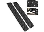 Yuenfong Rampa Di Carico In Acciaio Zincato 2 Pezzi Rampa Di Carico Fino A 400 Kg, Rampa Di Carico Antiscivolo Per Moto Atv Quad, 160 X 22,5 Cm (Nero)