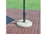 Supporto Per Ombrellone 'Bitritto' In Cemento Ø45X6 Cm Rotondo 20 Kg Effetto Pietra