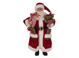 Clayre & Eef Decorazione Natalizia Figura Babbo Natale 27 Cm Plastica Rossa