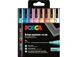 Posca 186552 Posca Marker Uni PC-3M 8Er Set Soft Colo