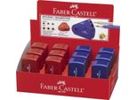 Faber-Castell 182701 Temperino A Doppia Punta Sleeve - Rosso / Blu Assortito