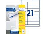 Avery Zweckform® 6170 6170 Etichette Universali Ultragrip - 64 X 36 Mm, Bianco, 630 Etichette, Permanenti