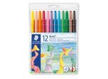 Staedtler 221 NWP12 Pastello A Cera Noris Club® Wax Twister, Rotondo, Astuccio Con 12 Colori