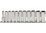 Ks Tools 3/8" Chromeplus Set Di Bussole Esagonali Lunghe 11 Pezzi 8-19 Mm - 918.0611"