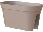 Artevasi© Capri Fioriera A Ringhiera Taupe 60 Cm - Plastica