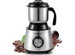 Sokany 500 W Macinacaffè Elettrico, Acciaio Inox 2 Impostazioni Di Macinatura, 300 G Grande Capacità Macina Spezie In Grani, Erbe, Noci, Cereali