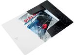 Leitz 4599-00-95 4599 Cartella Angolare Wow - A4, Pp, Nero Metallizzato