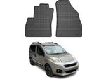 Omac Tappetini In Gomma Per Fiat Qubo 2008-2024 1A Fila Di Sedili Tappetini Tpe Nero 2X