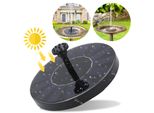 Fiqops Fontana Solare Pompe Da Giardino Pompa Solare 190L/H Fontana Solare, Pompa Solare 7V 1,5W Pompa Solare Fontana Caratteristica Dell'acqua, Pannello Solare Monocristallino Da Giardino