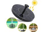 Fiqops Pompa Solare Pompe Da Giardino 190L/H 7V/1.5W Fontana Fontana Pompa Stagno Moduli Solari Stagno Acqua Caratteristica Fontana Solare