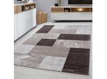 Tappeto Parma A Pelo Corto Rettangolare 80X150Cm Marrone 9220