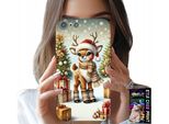 Custodia Per Iphone 5 / 5S / 5C - Renna, Disegni Natalizi + Vetro
